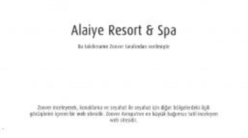 Alaiye Resort Hotel, Zoover &ouml;d&uuml;l&uuml;n&uuml; 3. kez aldı