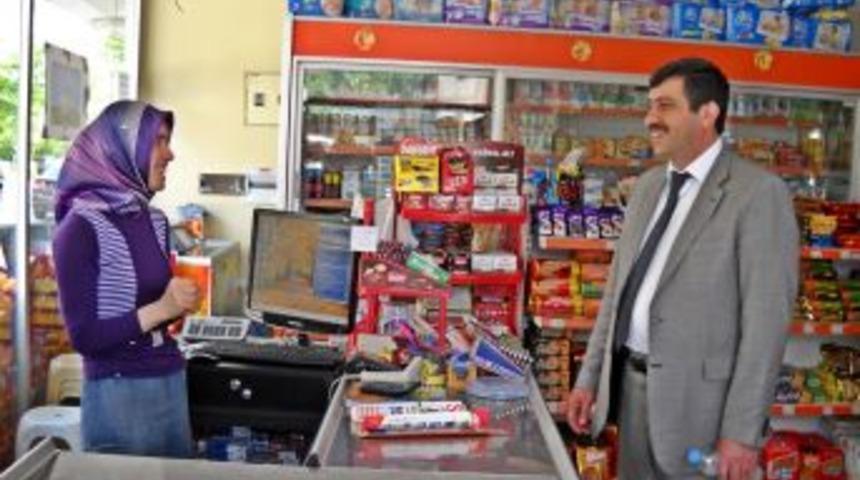 Başkan Yazıcı'dan  esnaf ziyareti