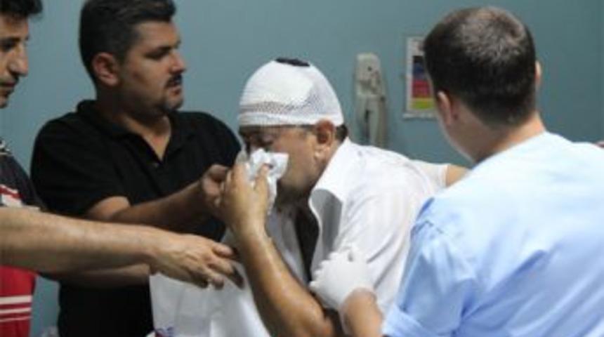 B&ouml;l&uuml;c&uuml; yandaşları polis yaraladı