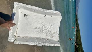 &Ccedil;eşme&rsquo;de denizi k&ouml;p&uuml;k kutular bastı