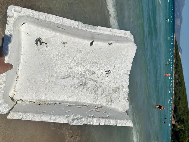 &Ccedil;eşme&rsquo;de denizi k&ouml;p&uuml;k kutular bastı
