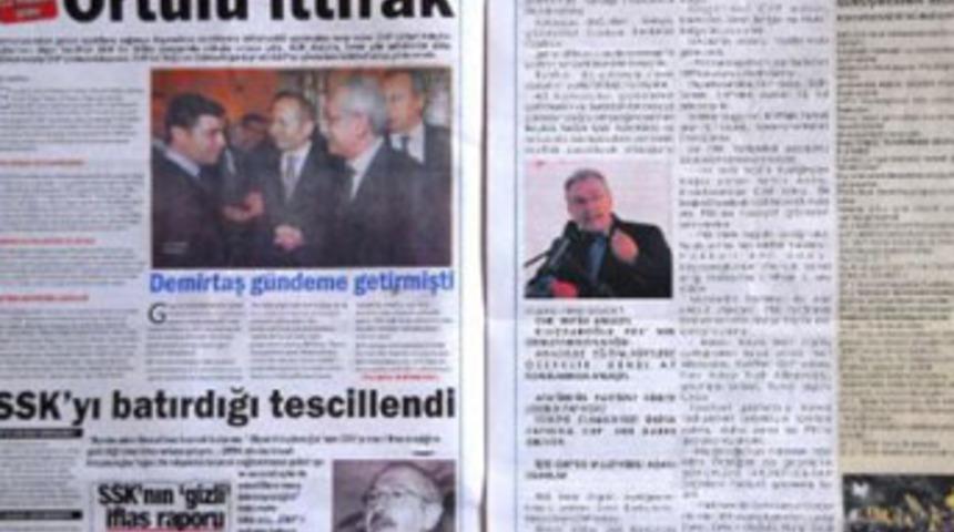 İl&ccedil;eyi karıştıran gazete