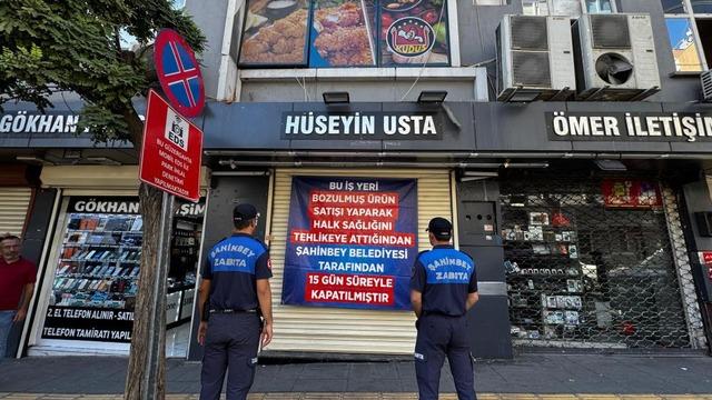 Gaziantep’te bozuk ürün satan döner işletmesi 15 gün kapatıldı