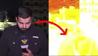 L&uuml;bnanlı muhabir canlı yayında bombaların hedefi oldu