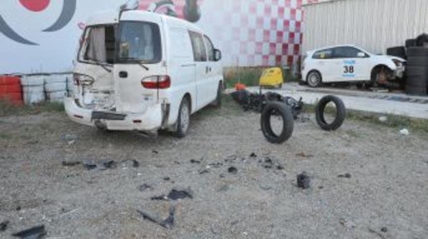 Yarış pistinde motosiklet kazası: 1 &ouml;l&uuml;