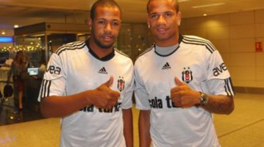 Beşiktaş'ın yeni transferleri Bebe ve Sidnei İstanbul'a geldi