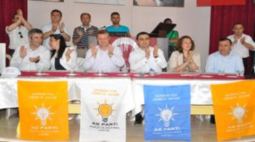 AK Parti &Ccedil;anakkale adayları Biga'da miting yaptı