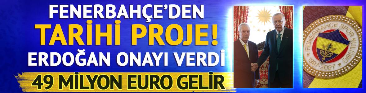 Kadık&ouml;y'de tarihi proje i&ccedil;in ilk adım! Aziz Yıldırım, Cumhurbaşkanı Erdoğan'dan stat onayı aldı