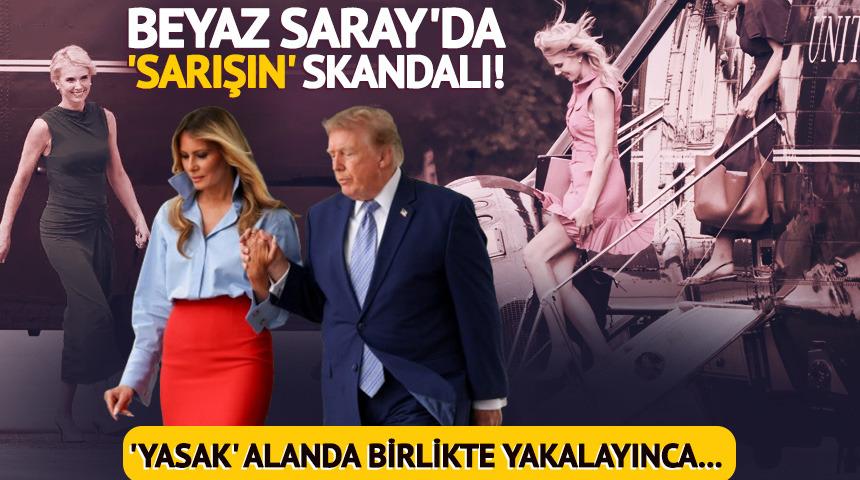 Beyaz Saray'da 'sarışın' krizi! Yasak yerde birlikte yakalayınca...