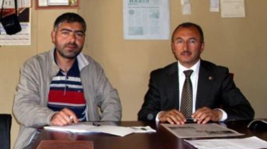 Başkanın gazete ziyareti