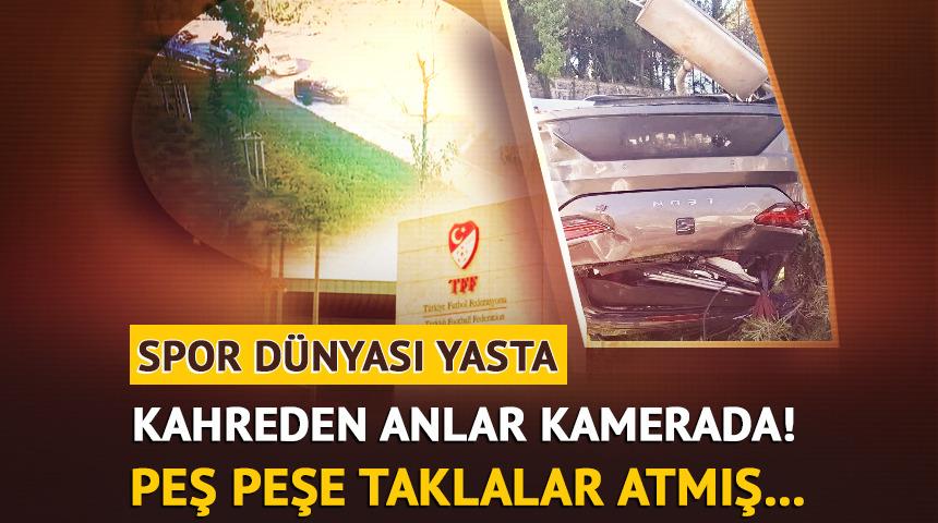 TFF'yi yasa boğan feci kaza! Ebubekir U&ccedil;ar'ın hayatını kaybettiği anların g&ouml;r&uuml;nt&uuml;leri ortaya &ccedil;ıktı