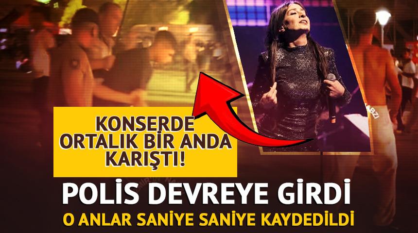 Yıldız Tilbe konserinde ortalık bir anda karıştı! Polis devreye girdi 