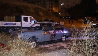 Nevşehir&rsquo;de park halindeki otomobil alevlere teslim oldu