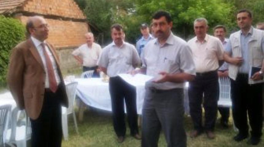 Kaymakamdan Başkana diploma..