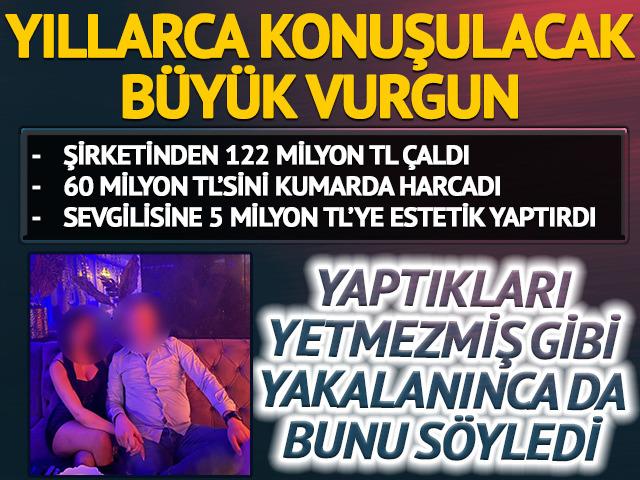 Şirketinden 122 milyon TL &ccedil;aldı, paranın yarısını kumarda yedi: Pişman değilim