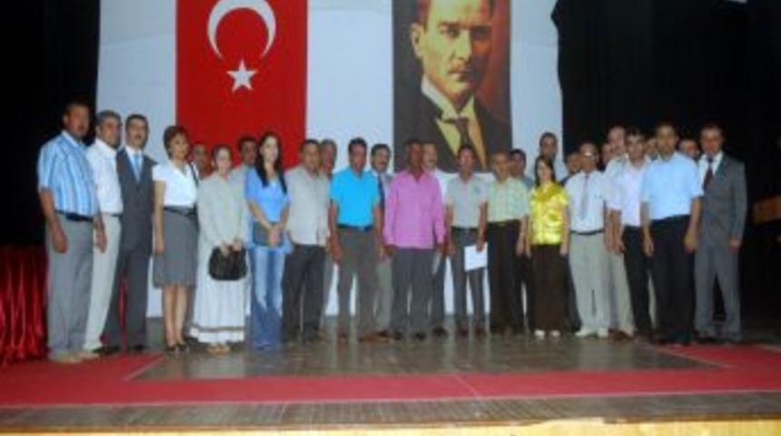 Salihli&rsquo;de kaynak&ccedil;ılık kursunu tamamlayan h&uuml;k&uuml;ml&uuml;ler sertifika aldı