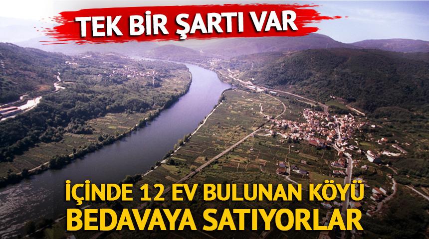 İ&ccedil;inde 12 ev bulunan k&ouml;y&uuml; bedavaya satıyorlar: Tek bir şart var!