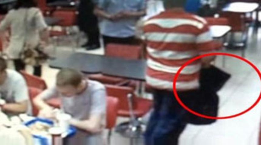 &Ouml;ğrencinin &ccedil;antasını b&ouml;yle &ccedil;aldı