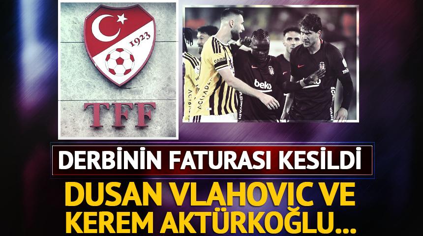 Derbinin faturası kesildi! Kerem Akt&uuml;rkoğlu ve Dusan Vlahovic...