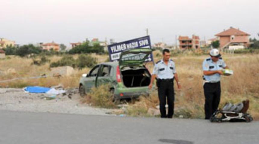 Anne ve bebeği kazada &ouml;ld&uuml;