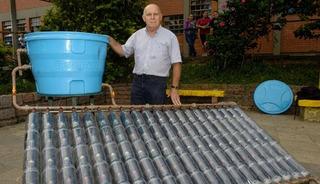100 plastik şişeyle ısıtıcı yaptı! Tek kuruş harcamıyor