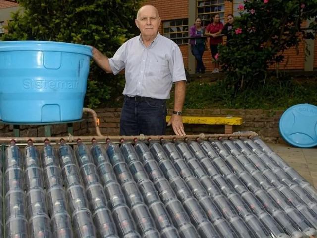 100 plastik şişeyle ısıtıcı yaptı! Tek kuruş harcamıyor
