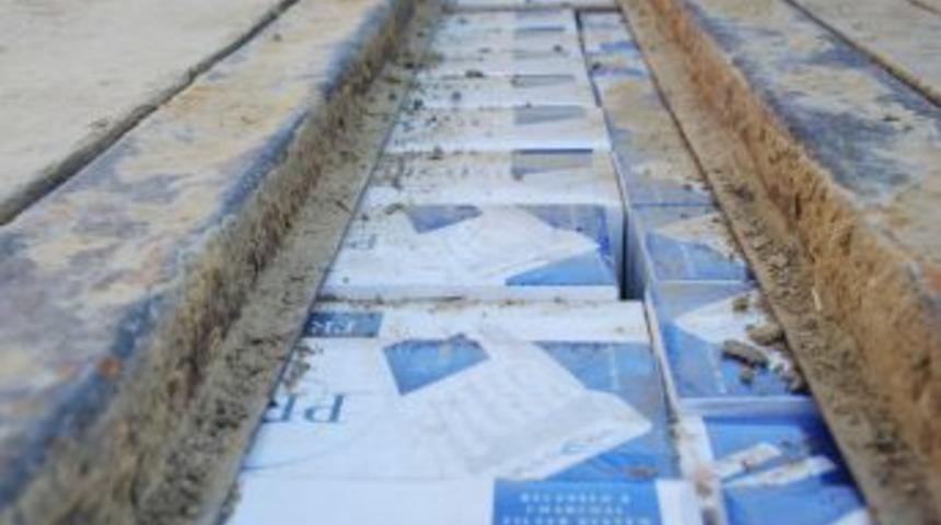 Y&uuml;ksekova'da 7 bin 500 paket ka&ccedil;ak sigara ele ge&ccedil;irildi