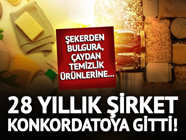 28 yıllık gıda şirketi konkordatoya gitti! 3 aylık m&uuml;hlet verildi