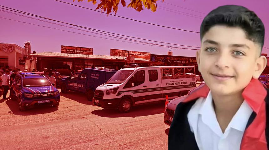 Oto tamirhanesinde korkun&ccedil; olay! 13 yaşındaki &ccedil;ırak hayatını kaybetti