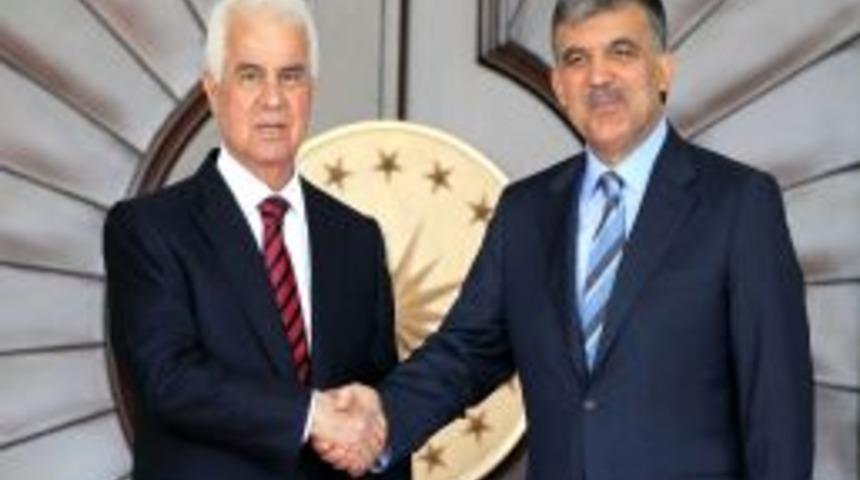 KKTC Cumhurbaşkanı Eroğlu &Ccedil;ankaya K&ouml;şk&uuml;'nde