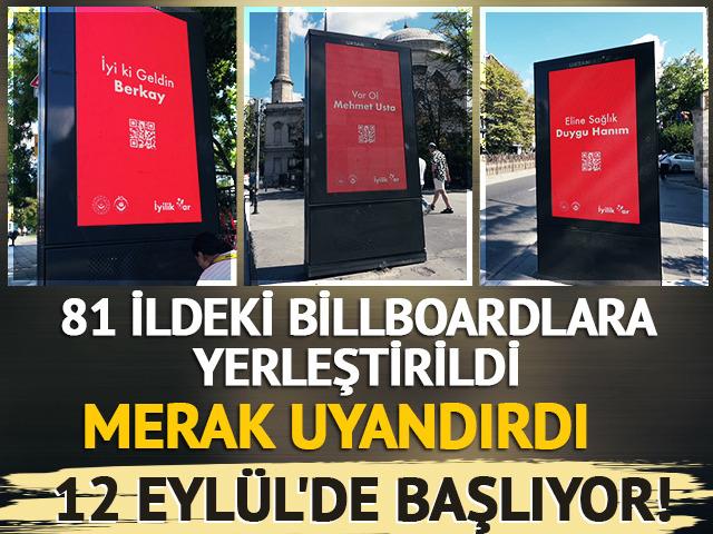 81 ildeki billboardlarda yer alan QR kodlu mesajlar merak uyandırdı