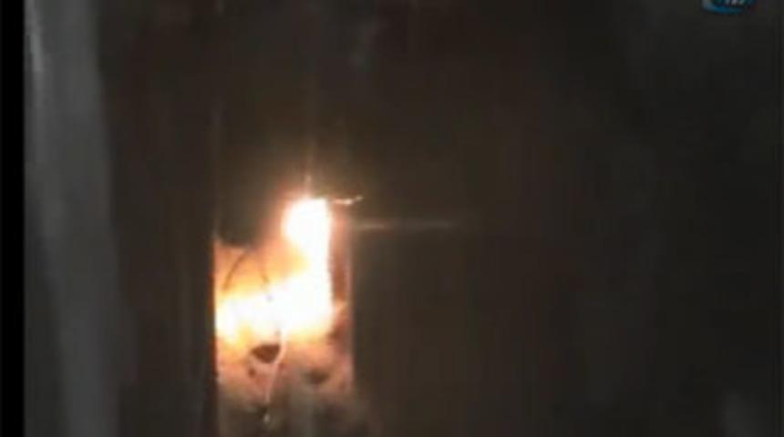 Binanın altına oyup u&ccedil;ak yakıtı &ccedil;aldılar