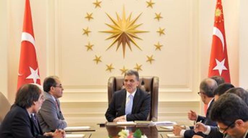 Libya Ulusal Ge&ccedil;iş Y&uuml;r&uuml;tme Kurulu Başkanı &Ccedil;ankaya K&ouml;şk&uuml;&rsquo;nde