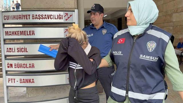 Samsun’da mağazalardan giysi çalan kadın tutuklandı