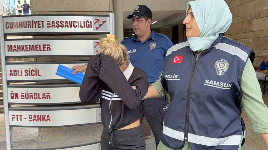 Samsun&rsquo;da mağazalardan giysi &ccedil;alan kadın tutuklandı