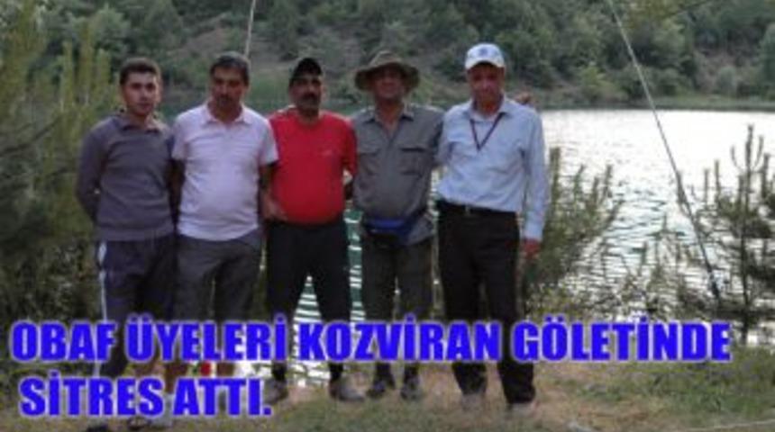 OBAF üyeleri Kozviran Göleti'nde sitres attı