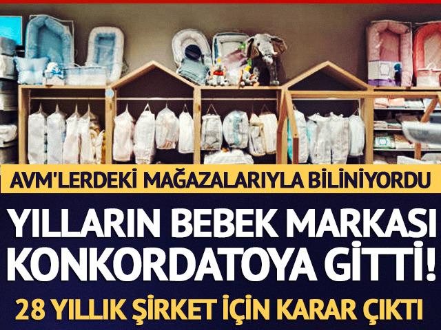 Yılların bebek markası konkordatoya gitti! 28 yıllık şirket i&ccedil;in karar &ccedil;ıktı