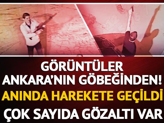 Yer: Ankara! D&uuml;ğ&uuml;nde havaya ateş a&ccedil;tılar... Evlerinden &ccedil;ıkanlar şoke etti