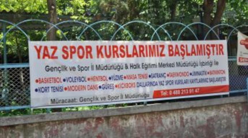 Yaz spor okullarının kayıtları başladı