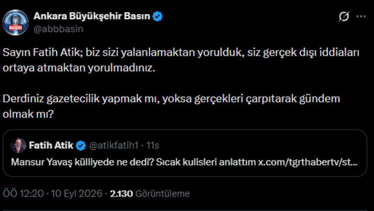 Yavaş tan hem Kılıçdaroğlu hem Özel e rest! "Rahatsız olduysalar gereğini yaparım" 3