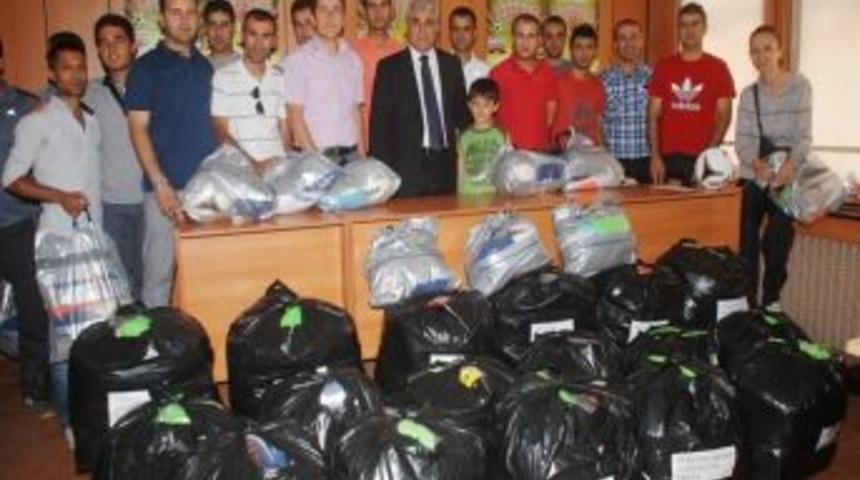 Batman'da okullara spor malzemesi desteği