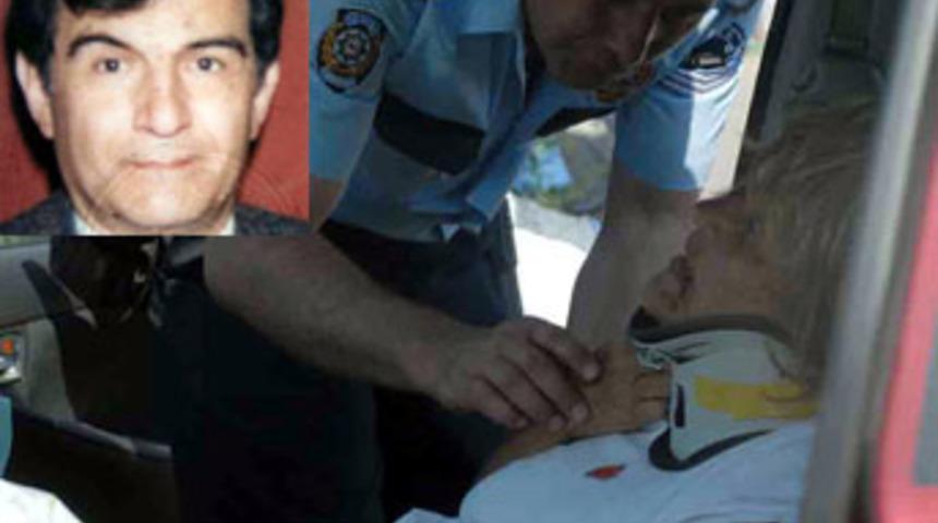 Yaralı eşini görünce kalp krizi geçirdi öldü