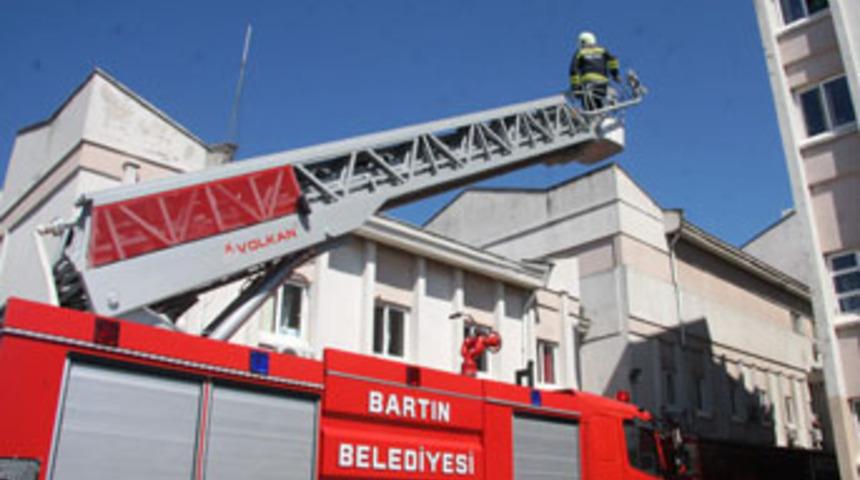 Hastanede yangın tatbikatı