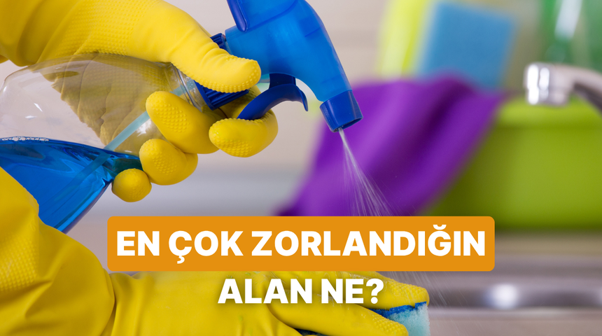 Evinde temizlik yaparken seni en &ccedil;ok zorlayan alan hangisi?
