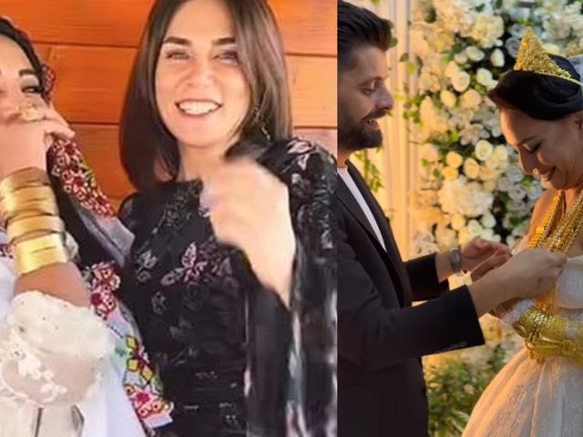 Gelin Evi'nin yıldızı Esma Sezen d&uuml;ğ&uuml;n tazeledi! Altınları g&uuml;ndem oldu