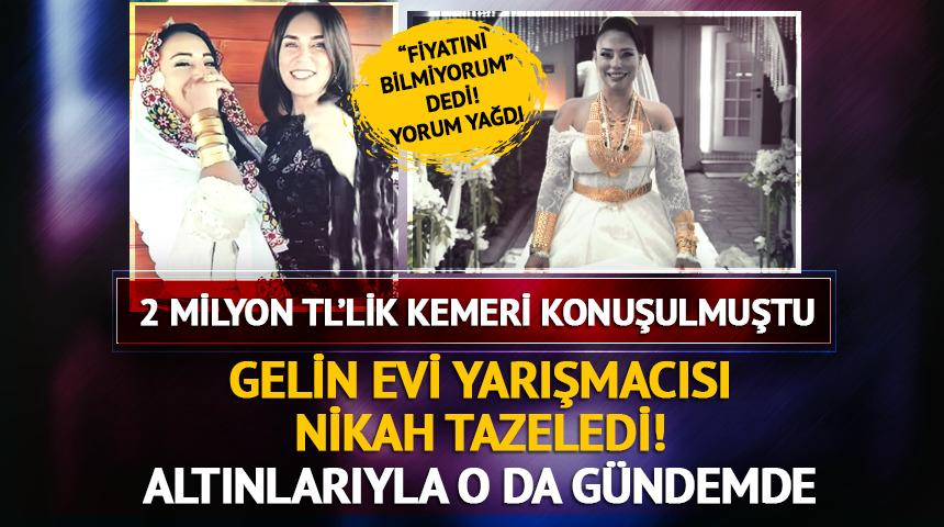Gelin Evi'nin yıldızı d&uuml;ğ&uuml;n tazeledi! Altınlarıyla o da g&uuml;ndem oldu
