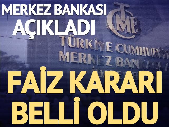 Merkez Bankası faiz kararını a&ccedil;ıkladı