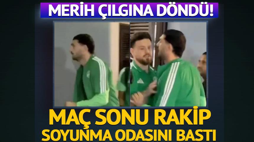 Merih Demiral &ccedil;ılgına d&ouml;nd&uuml;! Ma&ccedil;ın ardından rakip soyunma odasını bastı