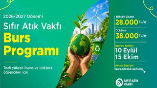 Sıfır Atık Vakfının lisansüstü öğrenciler için burs programına başvurular başladı