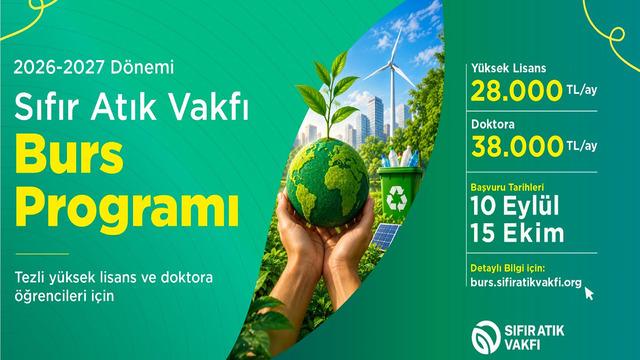 Sıfır Atık Vakfının lisansüstü öğrenciler için burs programına başvurular başladı